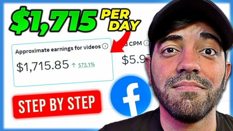 How to earn $1,715 per day! [Make Money on Facebook]